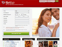 Tablet Screenshot of flirtfair.co.uk